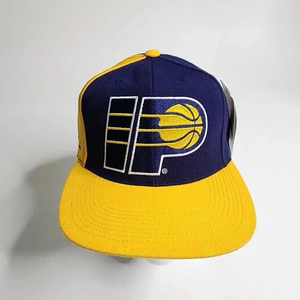 Indiana Pacers Letterman Sports Specialties Snapback Hat IP Big Logo Rare NEW